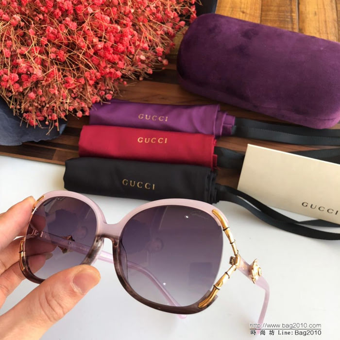 GUCCI古馳 6017 女士圓框太陽鏡 完美品質 適合各種臉型 經典太陽鏡  lly1550